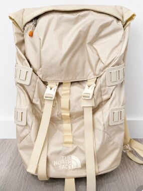 The North Face Lineage Ruck 37 Cream Roll-Top Backpack